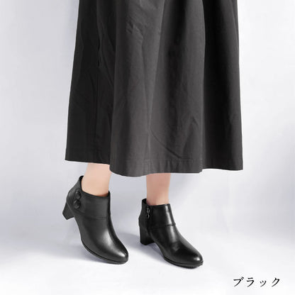 Yukiko Kimijima レザーショートブーツ109-9247