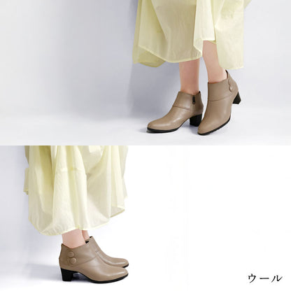 Yukiko Kimijima レザーショートブーツ109-9247