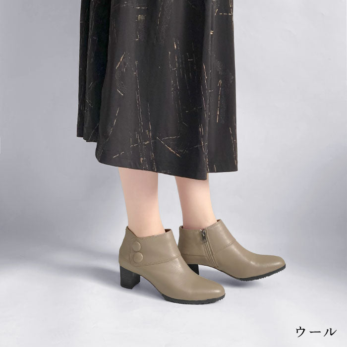 Yukiko Kimijima レザーショートブーツ109-9247