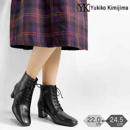 Yukiko Kimijima レースアップレザーブーツ 122-8553