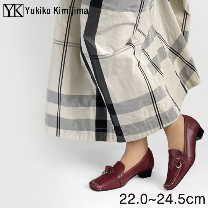 Yukiko Kimijima レザーカジュアルパンプス 142-0325aw