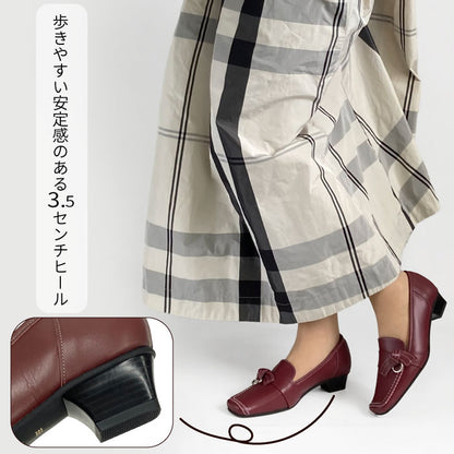Yukiko Kimijima レザーカジュアルパンプス 142-0325aw