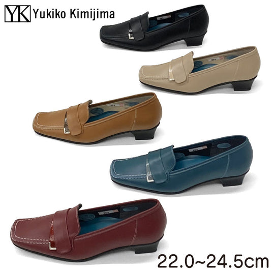 Yukiko Kimijima レザーカジュアルパンプス 142-0326aw
