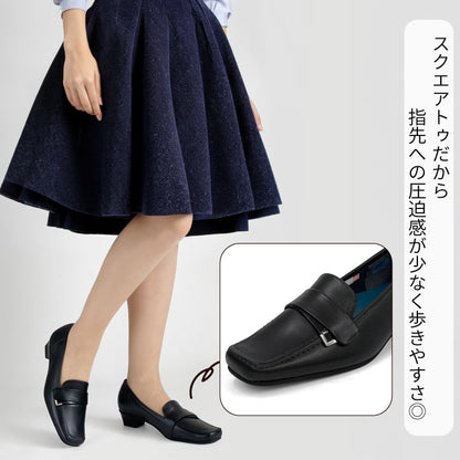 Yukiko Kimijima レザーカジュアルパンプス 142-0326aw