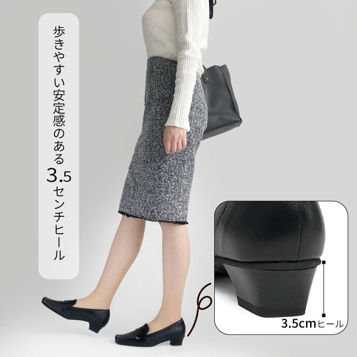 Yukiko Kimijima レザーカジュアルパンプス 142-0326aw