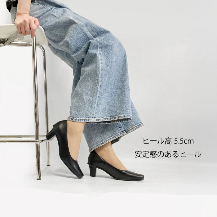 Yukiko Kimijima【人気商品】レザーパンプス142-0665