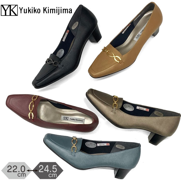 Yukiko Kimijima レザーパンプス 142-9204aw