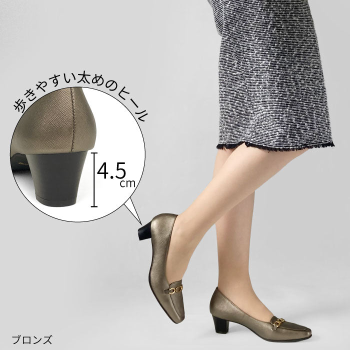 Yukiko Kimijima レザーパンプス 142-9204aw