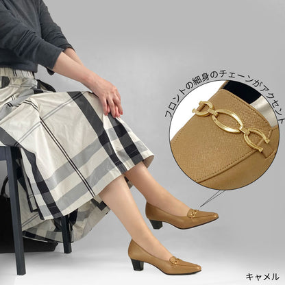 Yukiko Kimijima レザーパンプス 142-9204aw