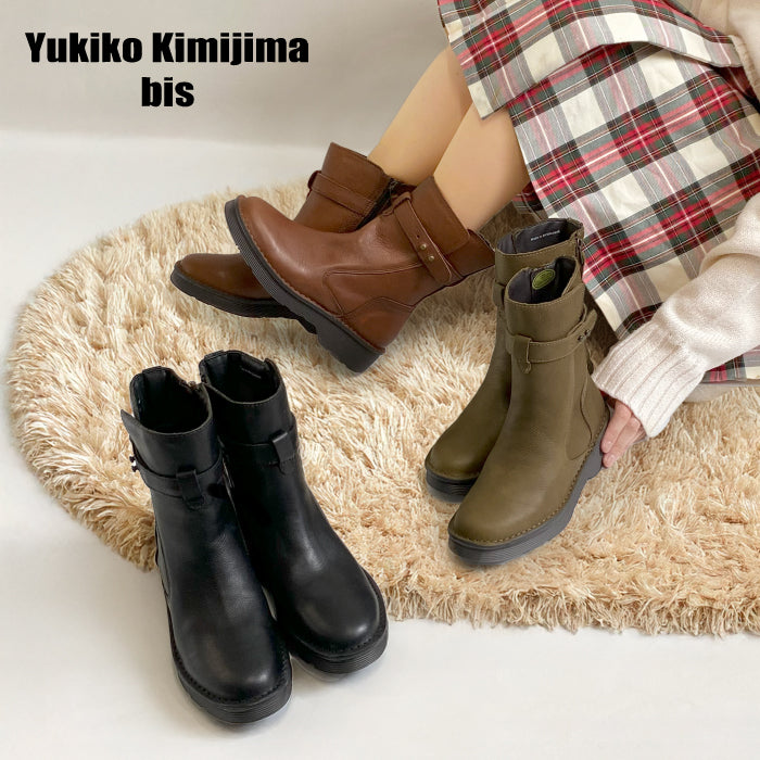 Yukiko Kimijima bis 4E レザーショートブーツ159-2851