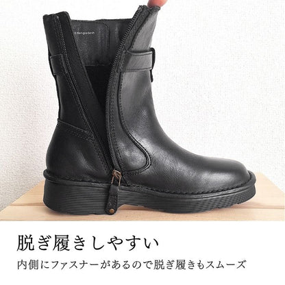 Yukiko Kimijima bis 4E レザーショートブーツ159-2851