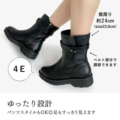 Yukiko Kimijima bis 4E レザーショートブーツ159-2851