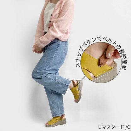 Yukiko Kimijima bisレザーサンダル 159-5439
