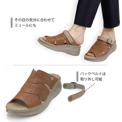 Yukiko Kimijima bisレザーサンダル 159-5439