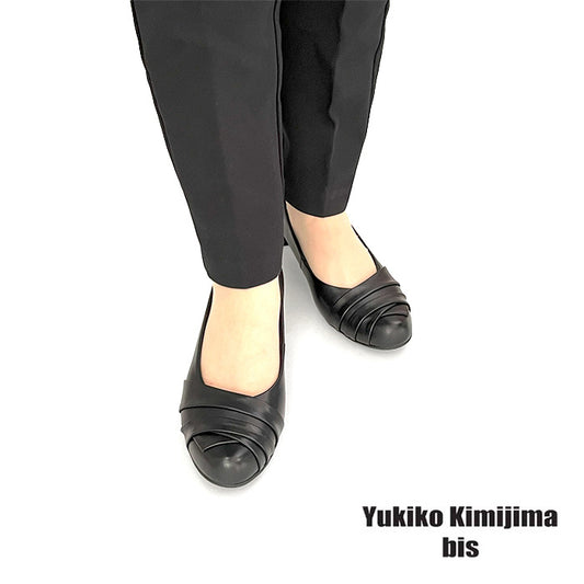 Yukiko Kimijima bisローヒールレザーパンプス172-3692