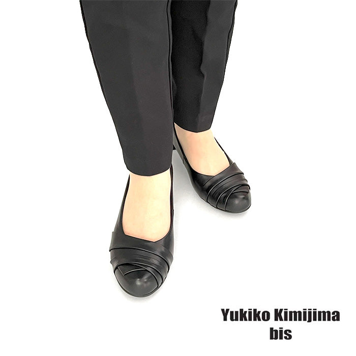 Yukiko Kimijima bisローヒールレザーパンプス172-3692