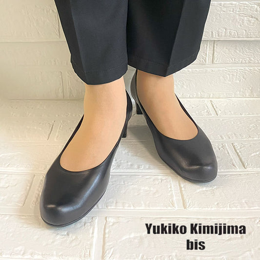 Yukiko Kimijima bis幅広レザーパンプス172-3694