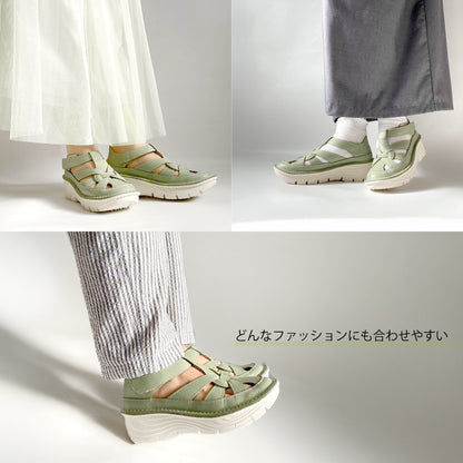 【FINAL SALE 対象】Yukiko  Kimijima bis 超軽量レザーシューズ172-8685