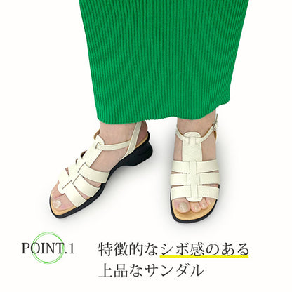 Yukiko Kimijima bisレザーサンダル  192-4100