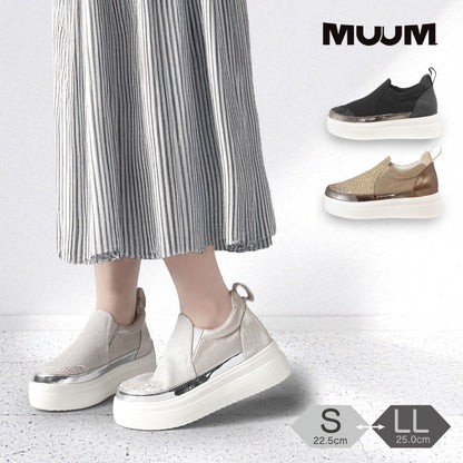 MUUM 厚底 スリッポン スニーカー 216-1803