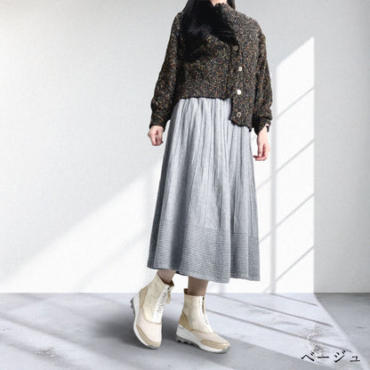 MUUM 厚底 スター ソックスブーツ 216-2103