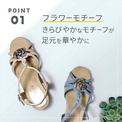 Airystepレザーサンダル059-3361