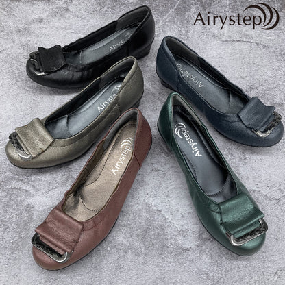 Airystepレザーバレエシューズ059-7586aw