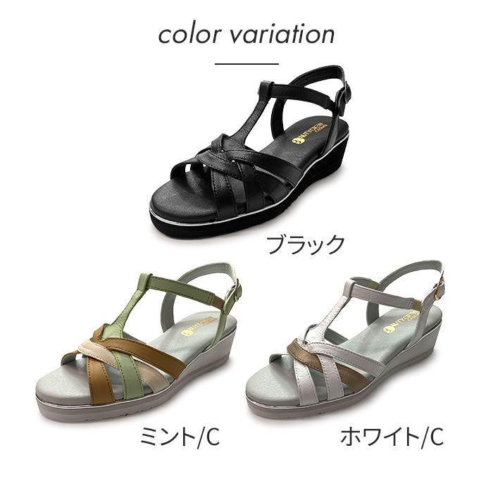 BEAUTYCREW CASUALレザーサンダル 059-3918