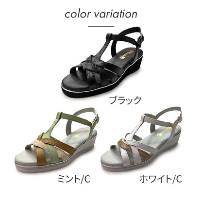 BEAUTYCREW CASUALレザーサンダル 059-3918